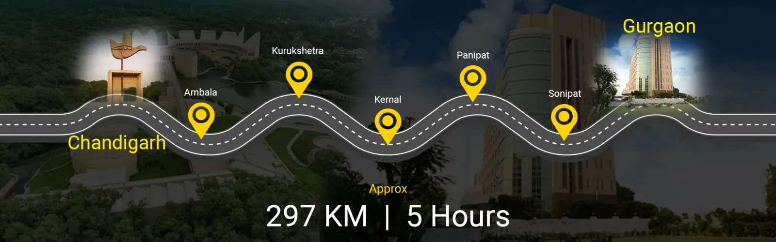 Reasons to Opt for a Chandigarh to Gurgaon Cab Road Trip: