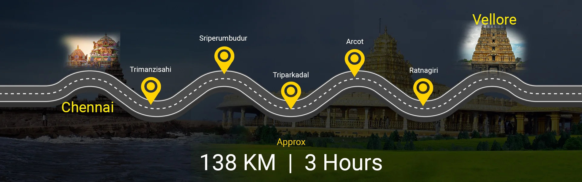 Reasons to Opt for a Chennai to Vellore Cab Road Trip: