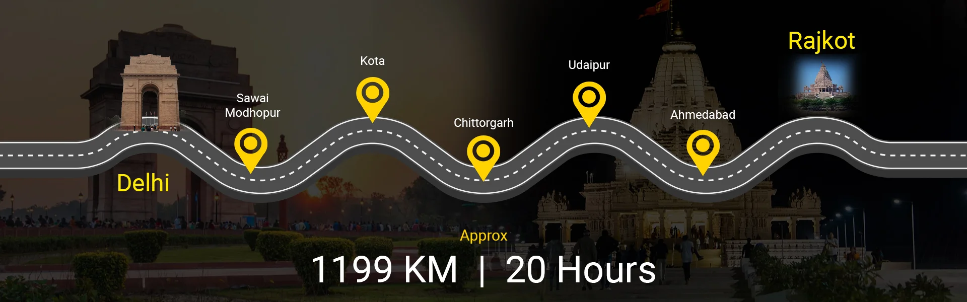 Reasons to Opt for a Delhi to Rajkot Cab Road Trip: