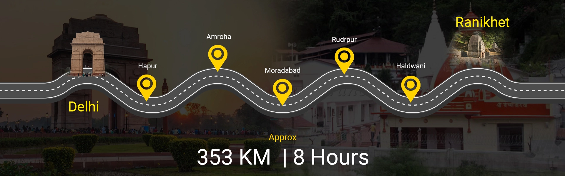 Reasons to Opt for a Delhi to Ranikhet Cab Road Trip: